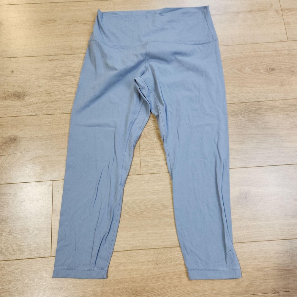 Lululemon Align Leggings Womens 12 Blue High Rise 23" Ankle Yoga Athletic